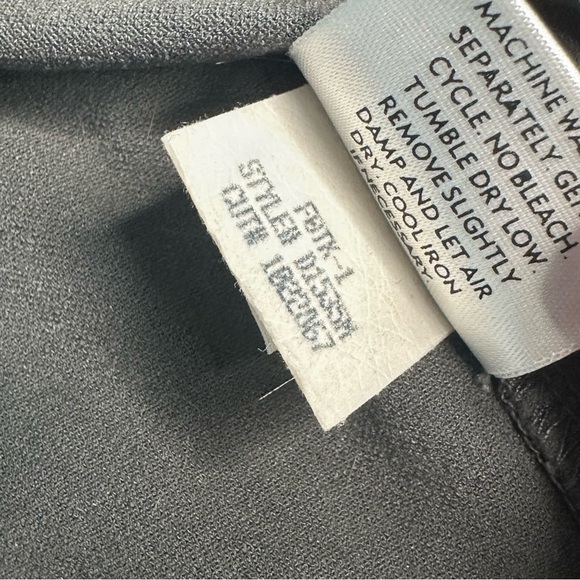 Eileen Fisher Grey washable stretch crepe dress XS gray sleeveless knee length - Picture 11 of 11